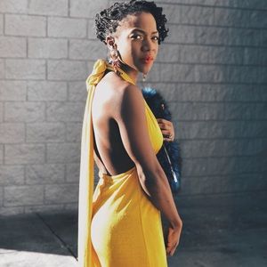 Nasty Gal Pants - Nasty Gal Yellow Velvet JumpSuit Nasty Gal Pants - Nasty Gal Yellow Velvet JumpSuit